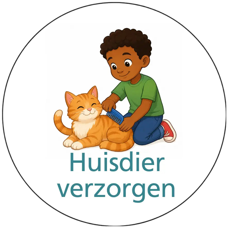 Magnetisch pictogram Huisdier verzorgen – versie C