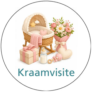 Magnetisch pictogram Kraamvisite – versie A zonder mensen
