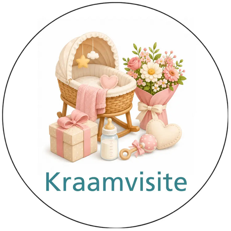 Magnetisch pictogram Kraamvisite – versie A zonder mensen