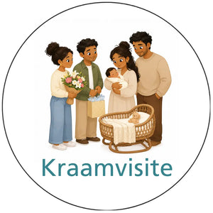 Magnetisch pictogram Kraamvisite – versie B