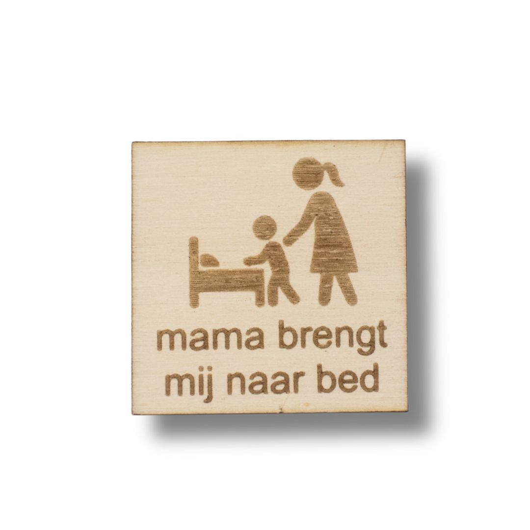 Pictogram Mama brengt mij naar bed