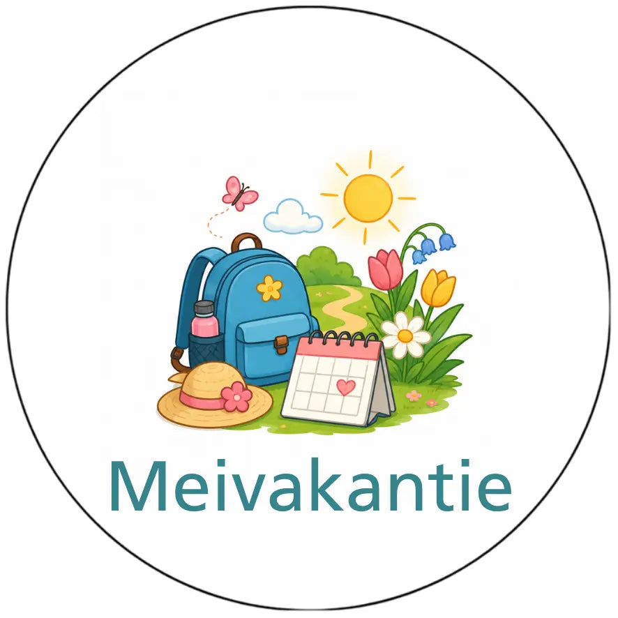 Magnetisch pictogram Meivakantie - versie A