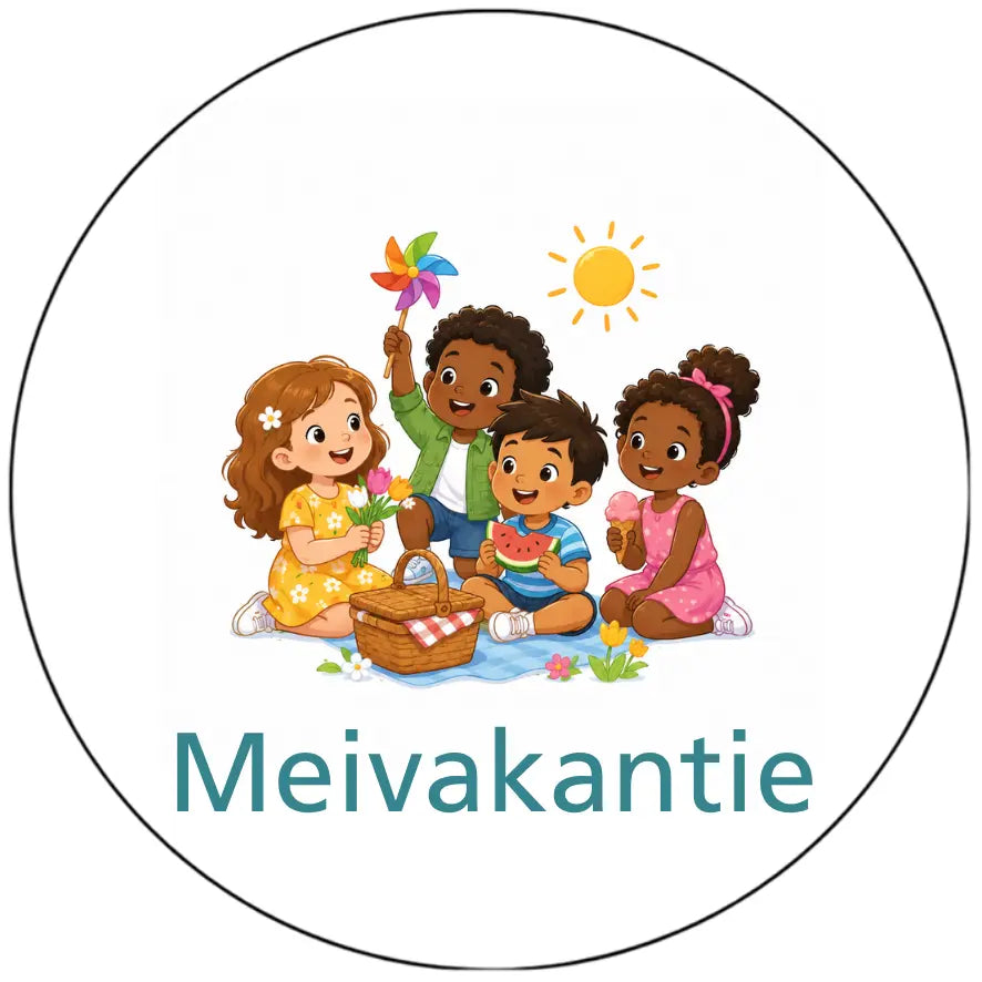 Magnetisch pictogram Meivakantie - versie B
