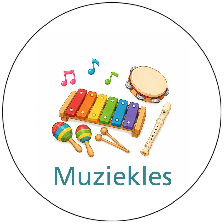 Magnetisch pictogram Muziekles - versie A