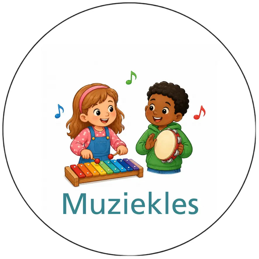 Magnetisch pictogram Muziekles - versie B