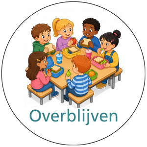 Magnetisch pictogram Overblijven - versie B