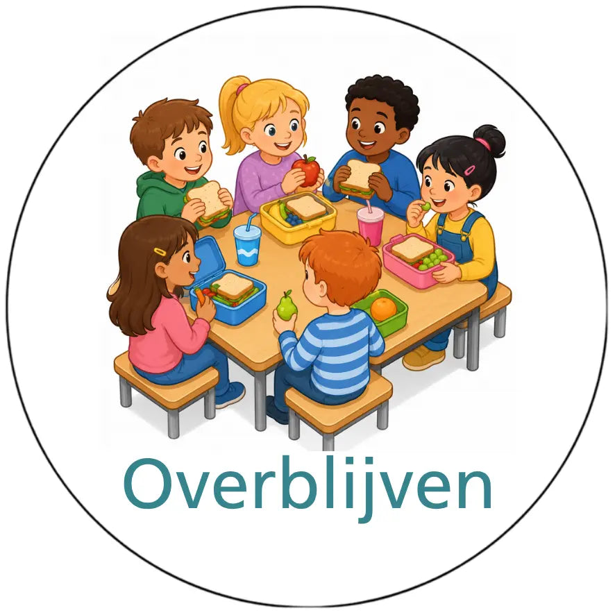 Magnetisch pictogram Overblijven - versie B