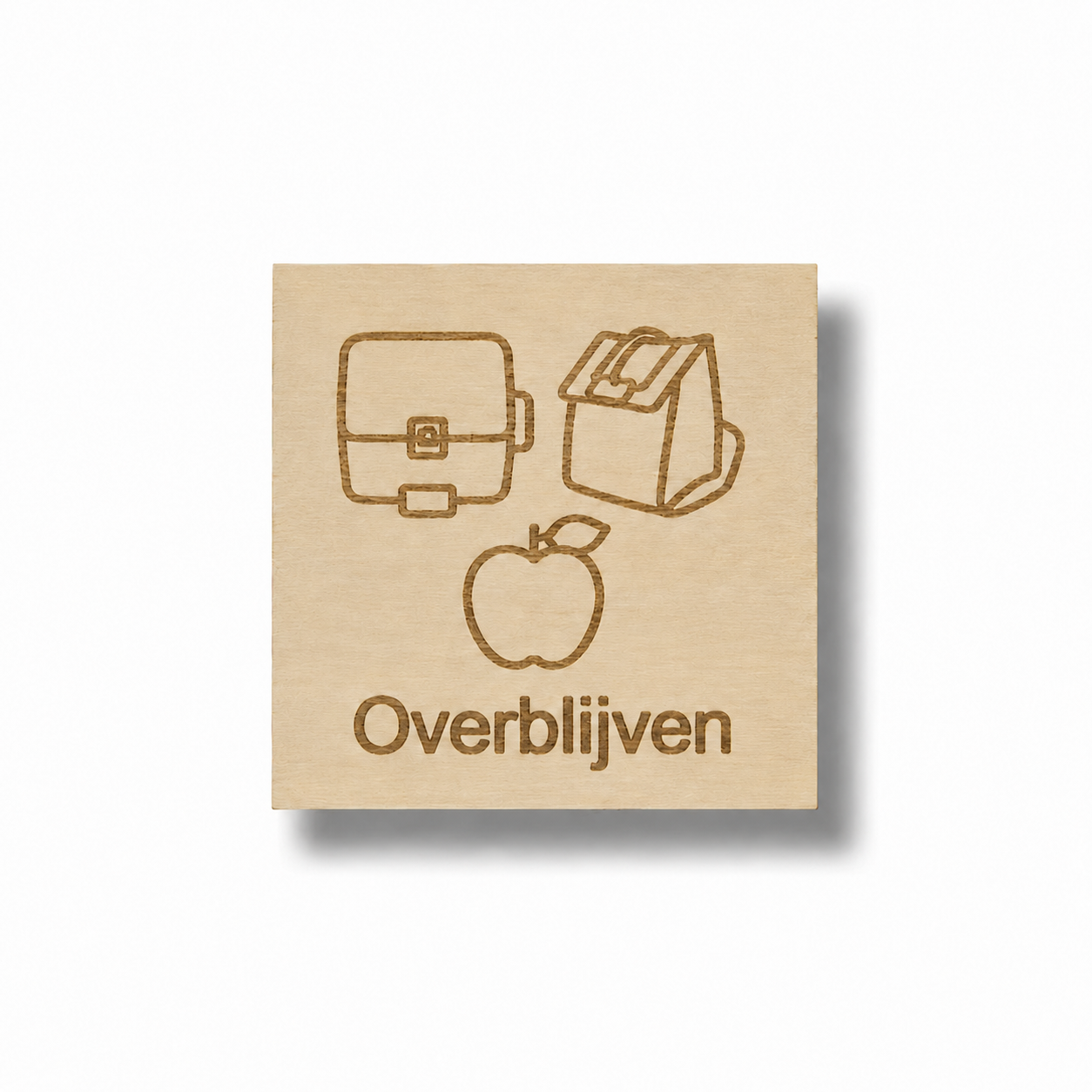 Pictogram Overblijven