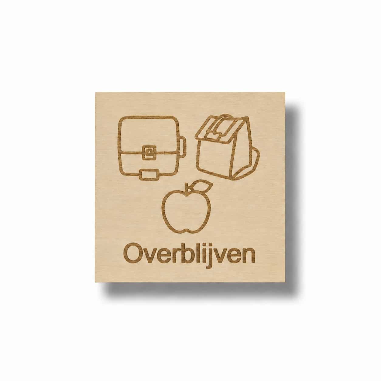 Pictogram Overblijven