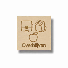 Pictogram Overblijven