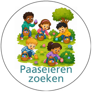 Magnetisch pictogram Paaseieren zoeken - versie B