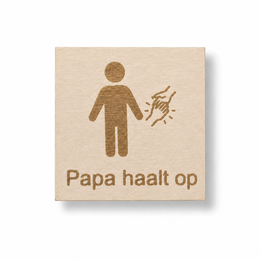 Pictogram Papa haalt op