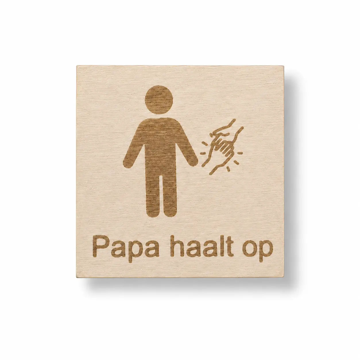 Pictogram Papa haalt op