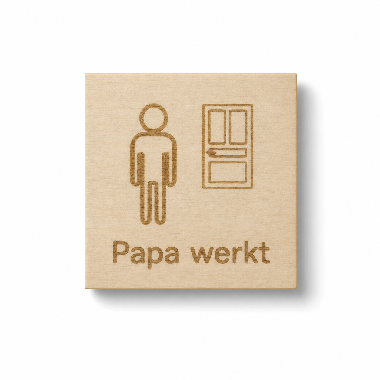 Pictogram Papa werkt
