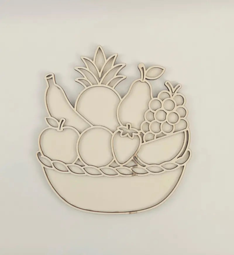 Houten vulvorm Fruitschaal