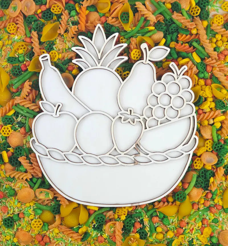 Houten vulvorm Fruitschaal