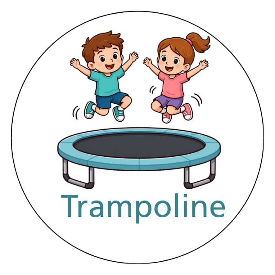 Magnetisch pictogram Trampoline