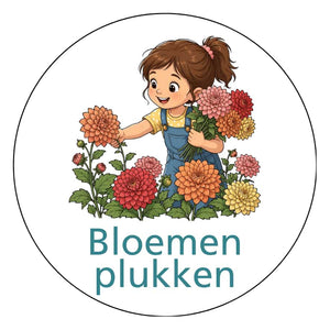 Tuinonderhoud – Bloemen plukken – Versie J