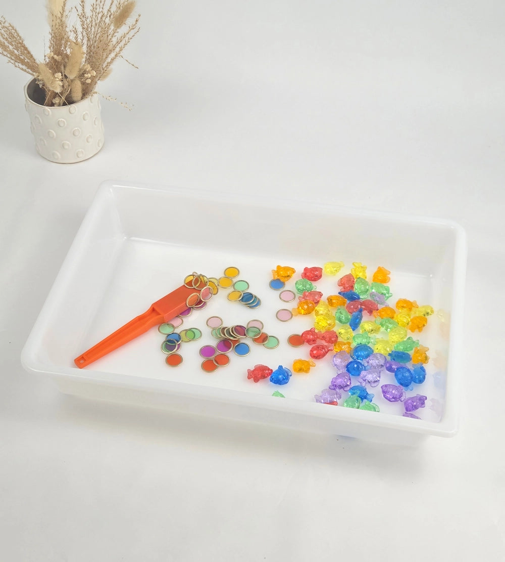 Waterspeelbak XL set met magnetische toverstok en speelfiguren