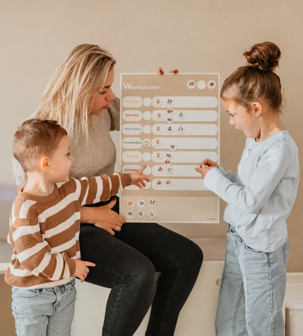 Samen de week plannen met kinderen en de magnetische weekplanner van Your Little Family